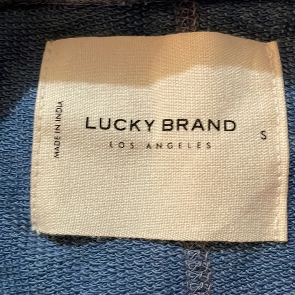 NWT Women’s Lucky Brand Cropped Hoodie Sweatshirt Size Small - Picture 4 of 7